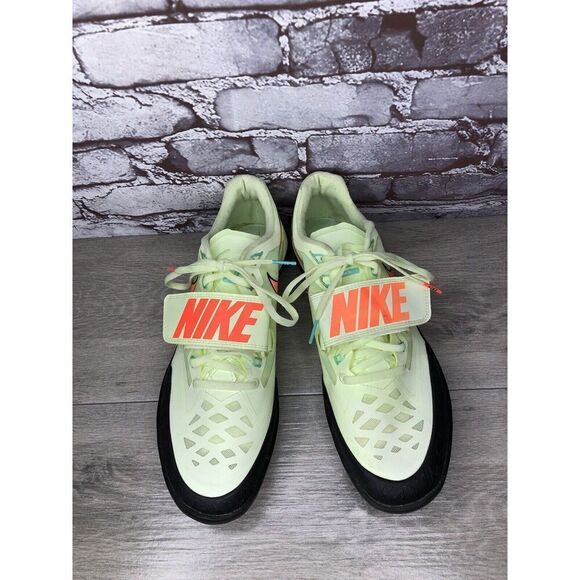 Nike Zoom Rotational 6 Barely Volt Hyper Green Mesh Orange Shoes Men 12M US/46EU - Picture 4 of 16